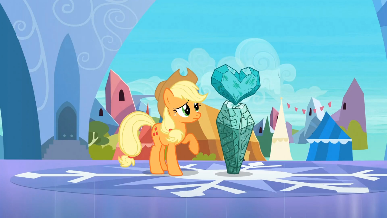 609271 safe, screencap, applejack, the crystal empire, female, solo