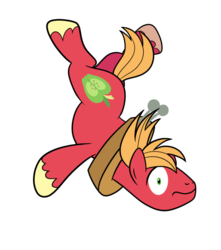 Size: 839x951 | Tagged: safe, artist:drawponies, big macintosh, earth pony, pony, g4, freefall, male, simple background, solo, transparent background, vector