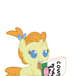 Size: 1600x1600 | Tagged: safe, artist:beavernator, pumpkin cake, pony, g4, baby, baby pony, book, drool, female, nerd, simple background, solo, transparent background, vector