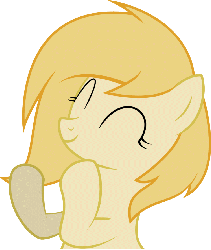 Size: 750x885 | Tagged: safe, artist:diamondsword11, oc, oc only, oc:cremita, animated, clapping, clapping ponies, solo