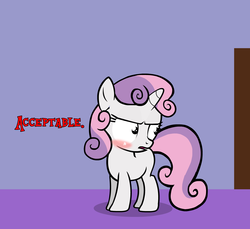 Size: 1280x1173 | Tagged: artist needed, safe, sweetie belle, g4, blushing, female, solo, sweetiebellesbandb