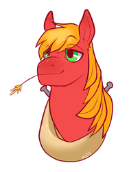 Size: 465x618 | Tagged: safe, artist:merriberry, big macintosh, earth pony, pony, g4, male, solo, stallion