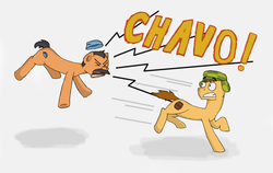 Size: 1024x649 | Tagged: safe, artist:generalmexico, chaves, chavo, don ramon, el chavo del 8, mexico, ponified, seu madruga