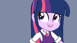 Size: 640x360 | Tagged: safe, artist:khuzang, twilight sparkle, equestria girls, g4, animated, clothes, cute, female, guitar, hilarious in hindsight, musical instrument, skirt, solo