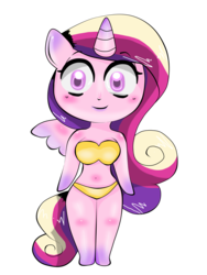 Size: 3000x4000 | Tagged: safe, artist:rd-fover, princess cadance, anthro, g4, ambiguous facial structure, female, solo
