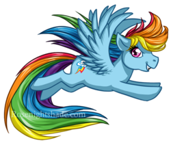 Size: 500x424 | Tagged: safe, artist:rosenightshade, rainbow dash, g4, female, solo