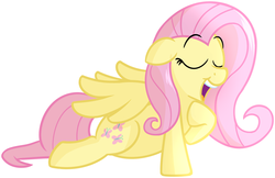 Size: 2364x1529 | Tagged: safe, artist:furrgroup, fluttershy, pegasus, pony, g4, eyes closed, female, floppy ears, open mouth, raised eyebrows, simple background, solo, white background