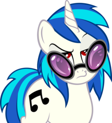 Size: 5189x5736 | Tagged: safe, artist:gray-gold, dj pon-3, vinyl scratch, pony, unicorn, g4, .svg available, absurd resolution, cutie mark, female, horn, looking at you, mare, simple background, solo, sunglasses, transparent background, vector