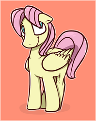 Size: 761x963 | Tagged: safe, artist:troudi94, fluttershy, g4, adorascotch, butterscotch, cute, rule 63, rule63betes, solo