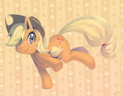 Size: 1024x800 | Tagged: safe, artist:razy, applejack, g4, female, pixiv, solo