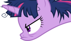 Size: 10520x6000 | Tagged: safe, artist:dasprid, twilight sparkle, alicorn, pony, g4, inspiration manifestation, absurd resolution, female, frown, glare, grumpy, messy mane, simple background, solo, transparent background, twilight sparkle (alicorn), vector