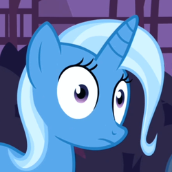 Size: 444x444 | Tagged: safe, screencap, trixie, pony, unicorn, boast busters, g4, female, mare, reaction image, solo