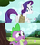 Size: 1920x2160 | Tagged: safe, screencap, rarity, spike, pony, g4, inspiration manifestation, my little pony: friendship is magic, all new, butt, female, hub logo, mare, out of context, plot