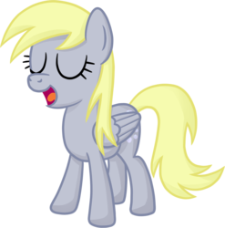 Size: 1340x1356 | Tagged: safe, artist:moemneop, derpy hooves, pegasus, pony, g4, eyes closed, female, mare, open mouth, simple background, smiling, solo, transparent background, vector