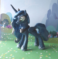 Size: 1192x1232 | Tagged: safe, artist:blue-azure-rose, princess luna, g4, irl, photo, sculpture, solo