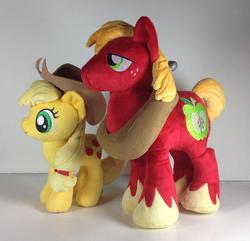 Size: 700x675 | Tagged: safe, applejack, big macintosh, earth pony, pony, g4, 4de, irl, male, photo, plushie, stallion