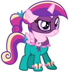 Size: 5800x6000 | Tagged: safe, artist:magister39, princess cadance, saddle rager, g4, absurd resolution, female, filly, power ponies, simple background, solo, transparent background, vector, younger