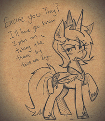 Size: 1280x1466 | Tagged: safe, artist:wirelesspony, princess luna, g4, female, monochrome, s1 luna, solo, traditional art