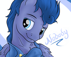 Size: 2500x2000 | Tagged: safe, artist:nobody47, oc, oc only, pegasus, pony, clothes, cute, handsome, high res, portrait, smiling, smirk, solo