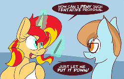 Size: 500x321 | Tagged: safe, artist:miroslav46, sunset shimmer, oc, pony, unicorn, g4, animated, buttface, drawing, sunset shimmer hates you, tumblr