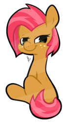 Size: 847x1445 | Tagged: safe, artist:commandermitsuki, babs seed, earth pony, pony, g4, female, simple background, solo, transparent background