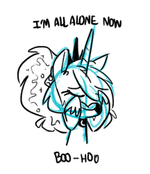 Size: 500x580 | Tagged: safe, artist:herny, princess luna, luna-afterdark, g4, crying, female, forever alone, lonely, meme, solo