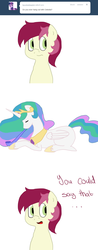 Size: 750x1920 | Tagged: safe, princess celestia, roseluck, g4, ask, comic, rosereplies, tumblr