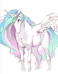 Size: 641x815 | Tagged: safe, artist:cuhenghdj, princess celestia, alicorn, horse, pony, g4, female, hoers, mare, missing accessory, realistic, realistic anatomy, realistic horse legs, simple background, solo, white background