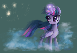 Size: 2550x1752 | Tagged: dead source, safe, artist:matrosha123, twilight sparkle, alicorn, pony, g4, female, magic, mare, solo, twilight sparkle (alicorn)