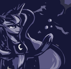 Size: 2430x2340 | Tagged: safe, artist:darrianmh, princess luna, alicorn, pony, g4, female, high res, mare, solo