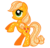 Size: 1597x1536 | Tagged: safe, artist:durpy, applejack, g4, blind bag, female, rearing, simple background, solo, toy, transparent background, vector