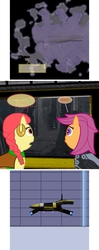 Size: 750x1885 | Tagged: safe, apple bloom, scootaloo, g4, ask-twilightvi, mass effect