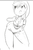 Size: 600x903 | Tagged: safe, artist:tess, applejack, earth pony, anthro, g4, breasts, busty applejack, cleavage, clothes, female, monochrome, pants, solo, sweat