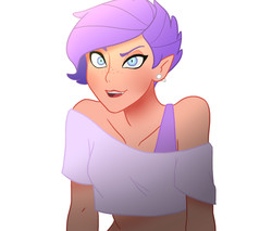 Size: 2000x1700 | Tagged: safe, artist:kianamai, oc, oc only, oc:crystal clarity, human, hybrid, kilalaverse, adorasexy, blushing, cute, fangs, freckles, go to bread, humanized, humanized oc, midriff, next generation, offspring, open mouth, parent:rarity, parent:spike, parents:sparity, sexy, simple background, single strap bra, smiling, solo, white background