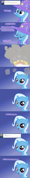 Size: 1200x7200 | Tagged: safe, artist:evil-dec0y, trixie, comic:trixie vs., g4, :t, age regression, disturbing, filly, looking at you, open mouth, smiling, tumblr