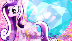 Size: 1024x576 | Tagged: safe, artist:4everrandompuppy20, artist:sakatagintoki117, princess cadance, g4, cutie mark, female, solo, vector, wallpaper