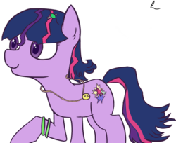 Size: 941x768 | Tagged: safe, artist:thepankpoet, twilight sparkle, g4, female, personality swap, solo
