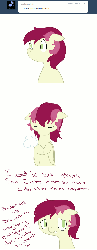 Size: 750x1920 | Tagged: safe, roseluck, g4, animated, ask, comic, female, rosereplies, solo, tumblr
