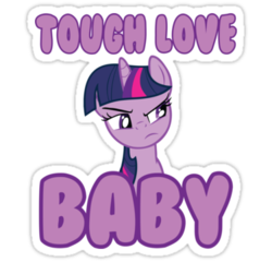 Size: 375x360 | Tagged: safe, twilight sparkle, a bird in the hoof, g4, female, quote, solo, sticker