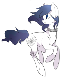 Size: 814x981 | Tagged: safe, artist:rannarbananar, oc, oc only, oc:anabelle, earth pony, pony, cutie mark, necklace, solo