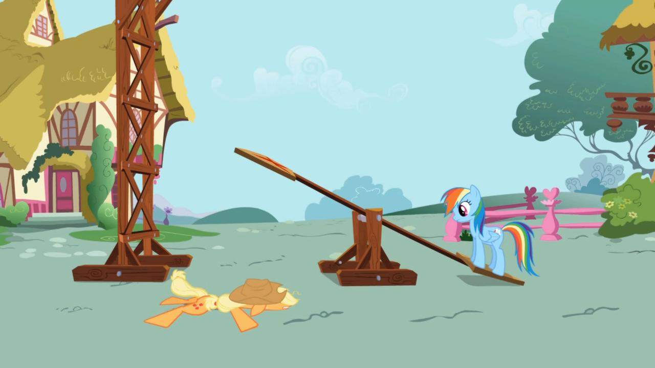 #612392 - safe, screencap, applejack, rainbow dash, applebuck season ...