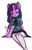 Size: 771x1200 | Tagged: safe, artist:yukomaussi, twilight sparkle, anthro, g4, blushing, eyes closed, female, sitting, solo, thick eyebrows