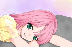 Size: 900x591 | Tagged: safe, artist:d-tomoyo, fluttershy, human, g4, crying, female, humanized, solo