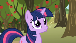 Size: 1365x768 | Tagged: safe, screencap, twilight sparkle, pony, unicorn, applebuck season, g4, female, pouting, solo, unicorn twilight