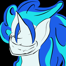 Size: 1024x1024 | Tagged: safe, artist:queue, dj pon-3, vinyl scratch, g4, dark, eldritch abomination, female, formless nameless ageless faceless, solo, thing