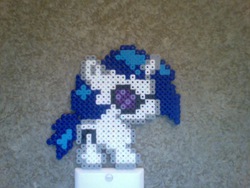 Size: 640x480 | Tagged: safe, artist:perler-pony, dj pon-3, vinyl scratch, g4, chibi, female, perler beads, photo, solo