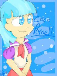 Size: 768x1024 | Tagged: safe, artist:mewy101, coco pommel, human, g4, female, humanized, solo