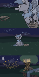 Size: 1280x2498 | Tagged: safe, artist:askthemothponies, oc, oc only, moth, mothpony, original species, ask the moths, bar, moon, night, river, sitting, tonic, tree, treehouse, tumblr, wheel