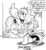 Size: 900x971 | Tagged: safe, artist:marelynmanson, artist:polo-jasso, princess luna, pig, g4, cerdotado, comic, el cerdotado, female, monochrome, poster, spanish, toy