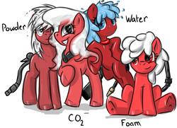 Size: 1998x1446 | Tagged: artist needed, safe, oc, oc only, original species, pony, 4chan, augmented tail, fire extinguisher